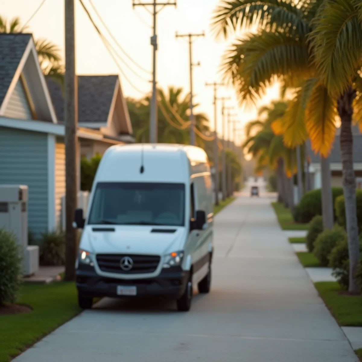 HVAC technician at a lagoon-side cottage in Ocean Breeze, FL