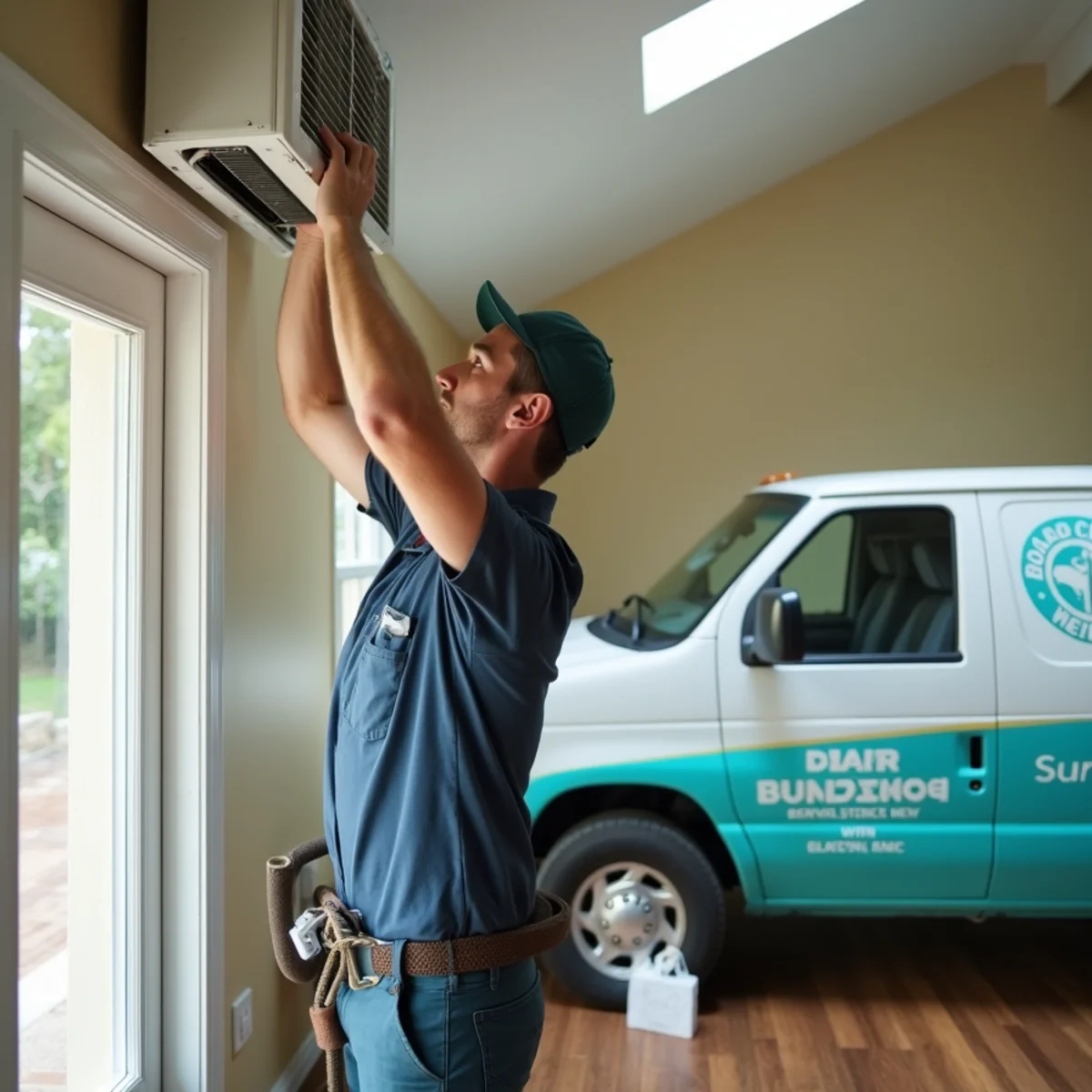 Ductless mini-split installed in a historic 1920s cottage in downtown Stuart, FL